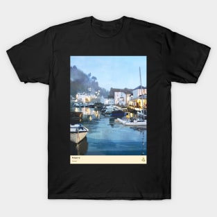 Polperro, Cornwall, Travel poster (Portrait) T-Shirt